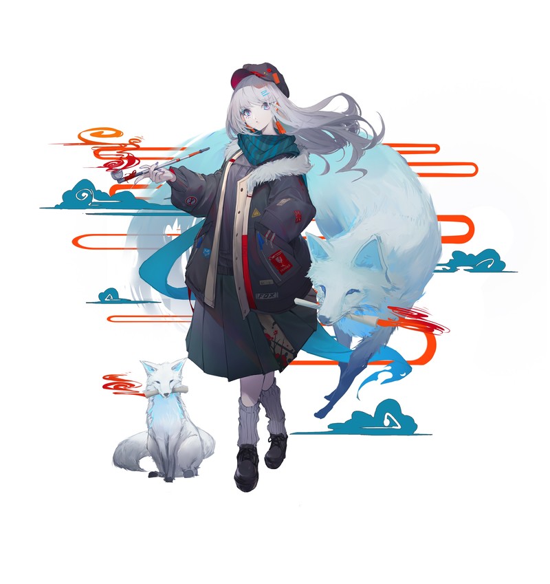 多款二次元少女数字艺术壁纸