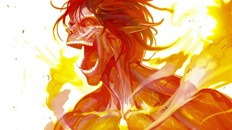 巨人动漫火焰攻击高清壁纸