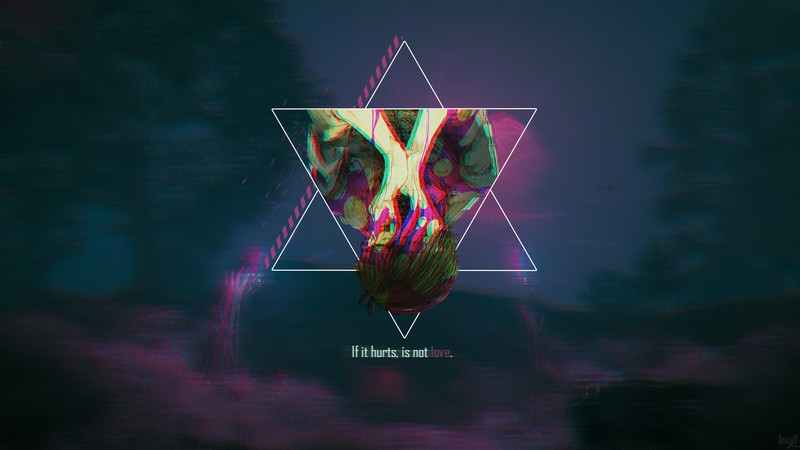 画中画动漫三角风景壁纸