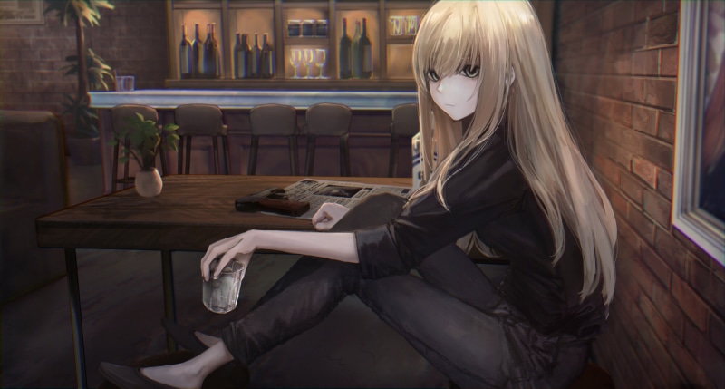 这组动漫少女插画太绝了