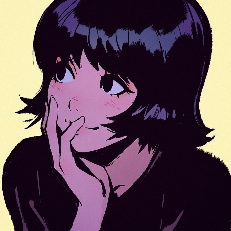 暗黑长发动漫少女壁纸
