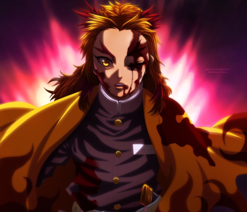 鬼灭之刃高清壁纸合集 炎柱杏寿郎等角色2K壁纸