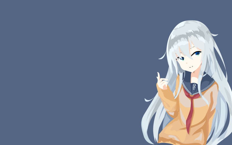 舰娘少女极简风壁纸