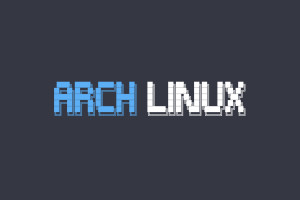 极简蓝调终端风！Arch Linux ASCII艺术桌面壁纸