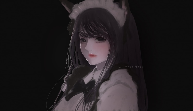 720P高清手机壁纸 来get这款动画女孩Kyrie Meii头像