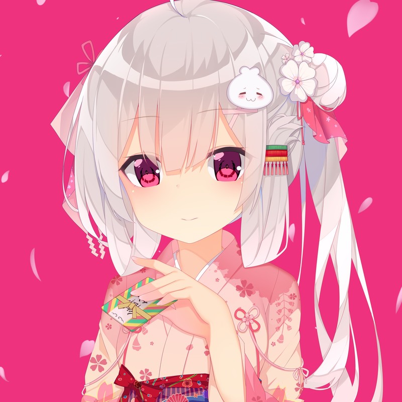 快看！这套日式和服动漫少女壁纸太绝了