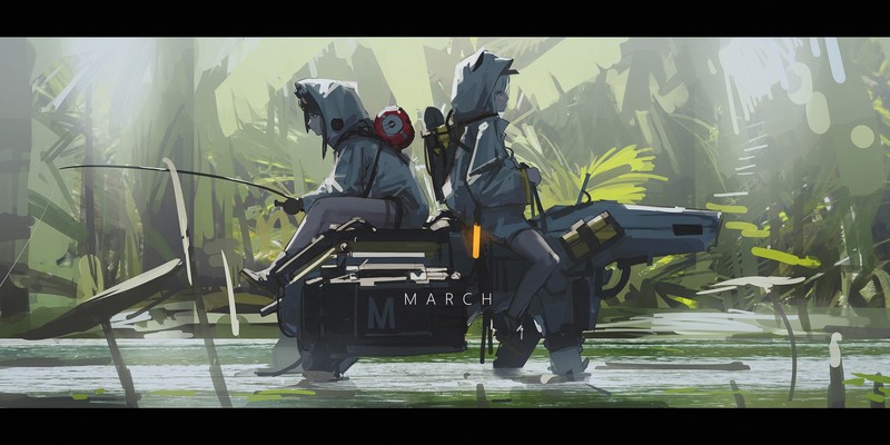 Pixiv画师Alcxome的赛博风二次元插画合集
