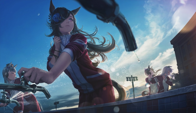 这张壁纸的主角是动漫少女！