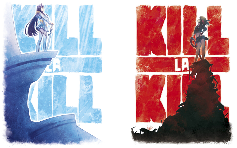 斩服少女缠流子壁纸！红蓝撞色太绝了