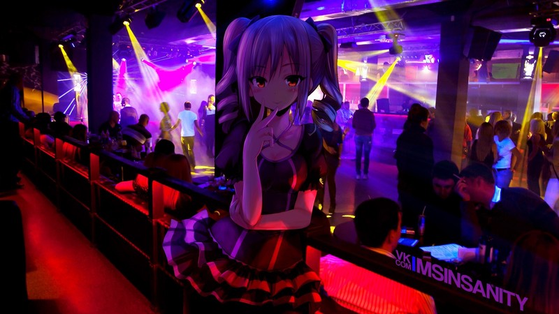 绝美二次元少女夜店主题壁纸合集