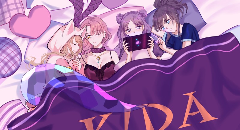 《英雄联盟》主题动漫少女床品壁纸合集