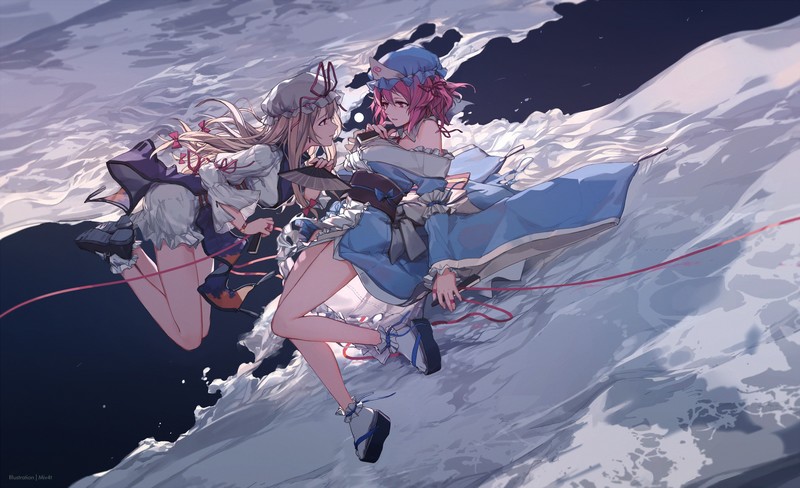 东方project，动漫女孩，动漫，腿部，高清壁纸