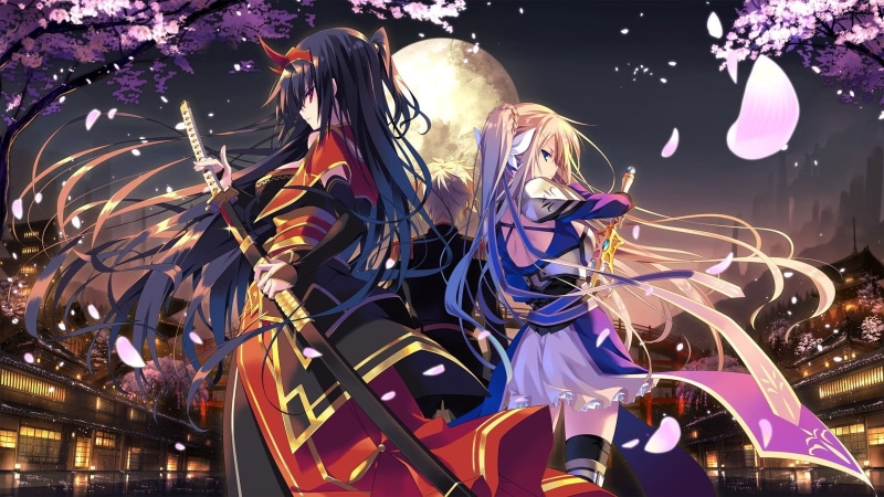 绝美武士少女插画壁纸合集
