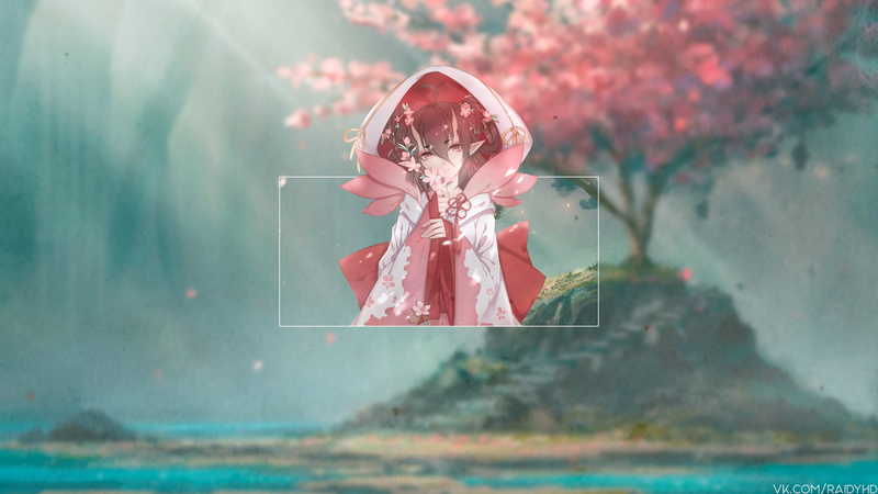 动漫少女樱花主题高清壁纸合集