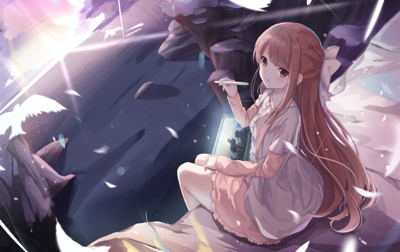 这款动漫少女手绘壁纸太绝了