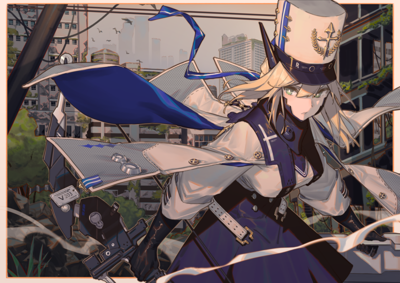 末世废土里的金发绿眼少女壁纸合集