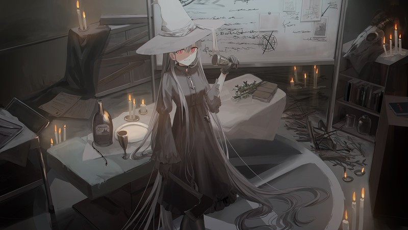 动漫少女数字艺术作品