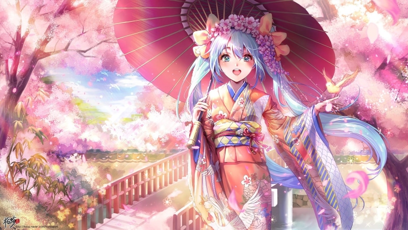 Vocaloid角色与和风动漫壁纸合集