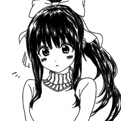 女生专属！6张简约耐看黑白手绘头像分享