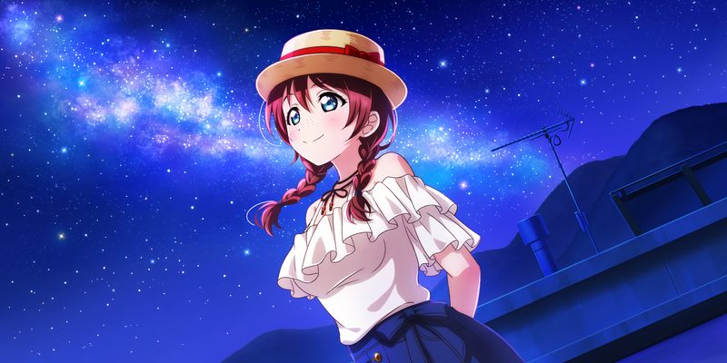 《LoveLive!系列壁纸｜星空下的蓝眼少女艾玛》