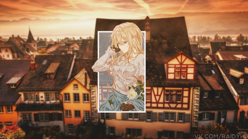 720P画中画壁纸 薇尔莉特·伊芙加登绝美壁纸分享