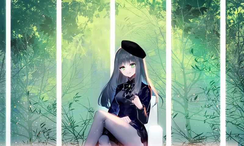 四款绝赞动漫少女数字插画壁纸