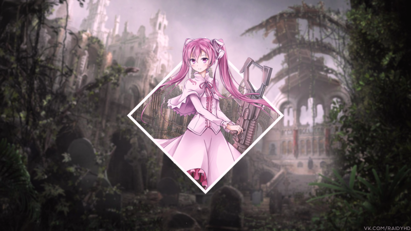 斩！赤红之瞳少女画中画壁纸 高清合集