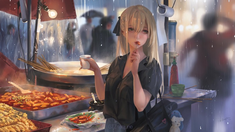 韩国画师Taejune Kim的二次元少女插画壁纸合集