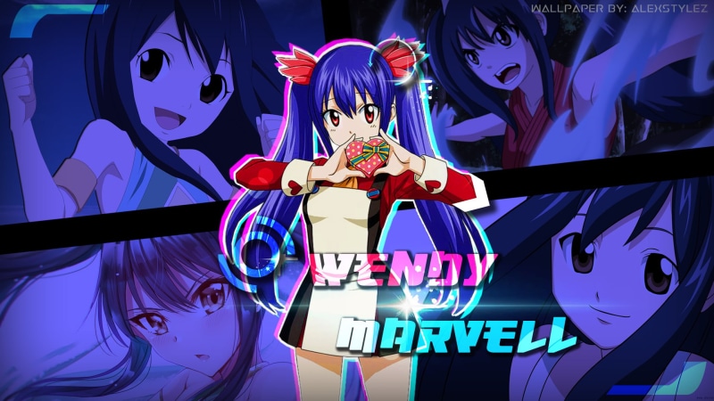 妖精尾巴绝美少女壁纸 蓝调氛围拉满