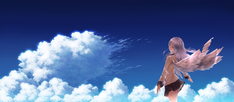 天使降临夏日晴空！《Angel Beats!》绝美动漫壁纸合集