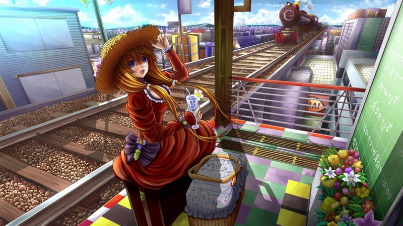 绝美车站少女壁纸合集
