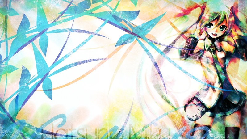 绝美彩虹初音未来壁纸合集