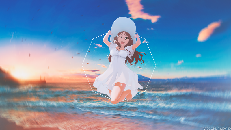 这款壁纸太绝了！画中画二次元少女高清壁纸