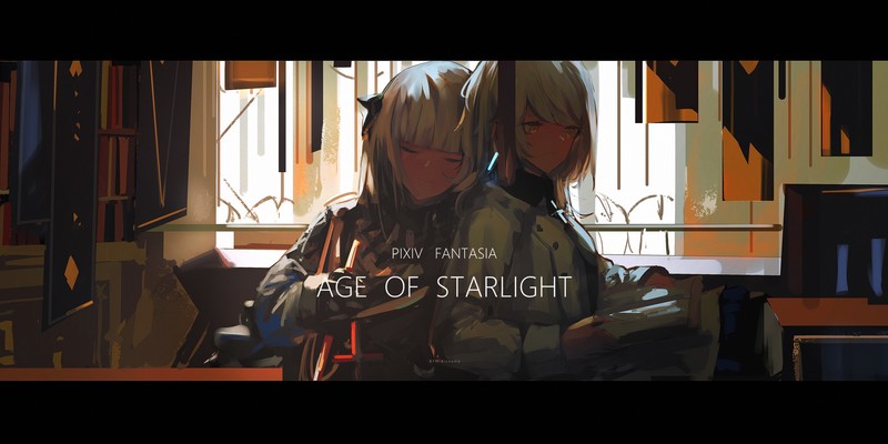 阿尔克索姆绘制的明日方舟干员斯卡蒂同人2D插画壁纸