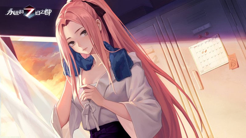 永远7th之都动漫壁纸 长发少女高清壁纸