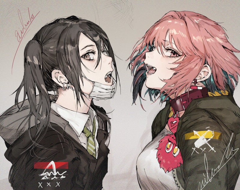 超可爱二次元少女涂鸦壁纸合集