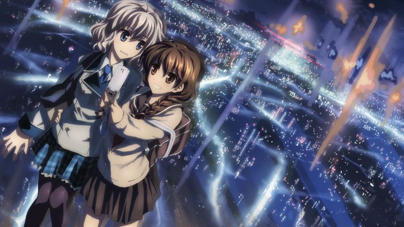 银发棕发动漫闺蜜壁纸