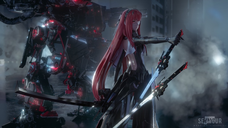 战双帕弥什同人壁纸！机甲少女希格娜的4K高清壁纸