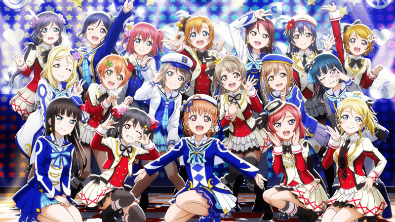 LoveLive!Sunshine!! 蓝底二次元少女高清壁纸合集