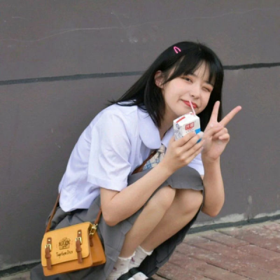 8张青春感拉满的可爱美少女真人头像合集
