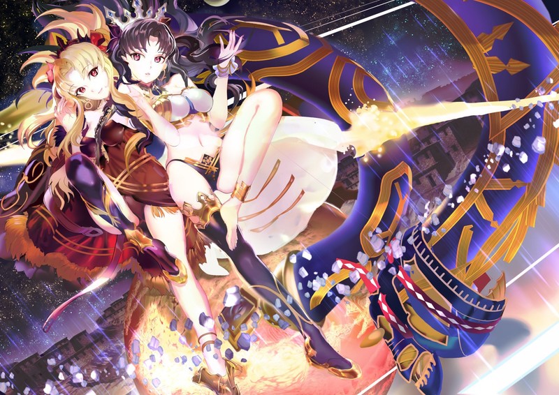 Fate/Grand Order双子女神同人壁纸合集