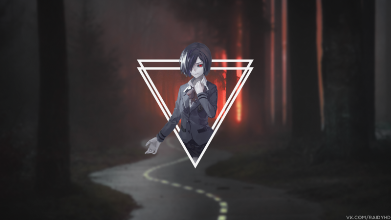 《东京喰种》雾岛董香 画中画风格动漫壁纸合集