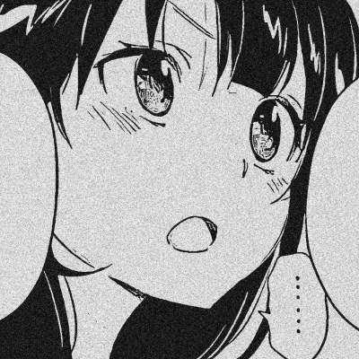 女生黑白卡通头像合集 共11张