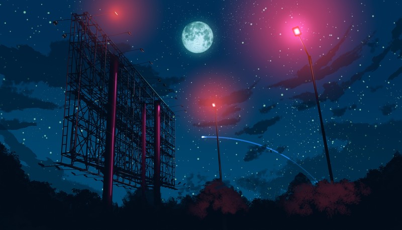 绝美动漫风夜景壁纸合集