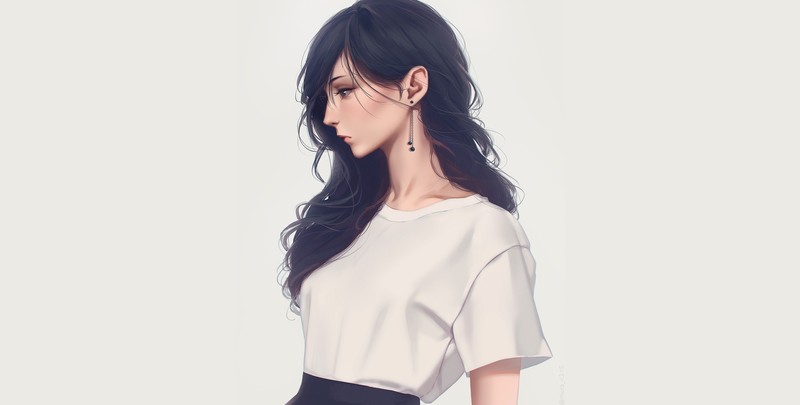 动漫少女侧颜壁纸合集