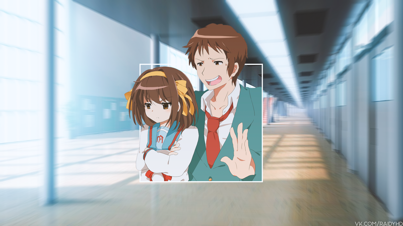 凉宫春日的忧郁壁纸来啦！画中少女氛围感拉满