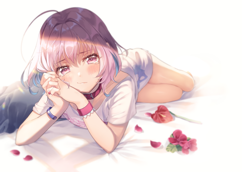 绝美梦幻二次元少女壁纸合集！粉发紫眸的梨芽美如画