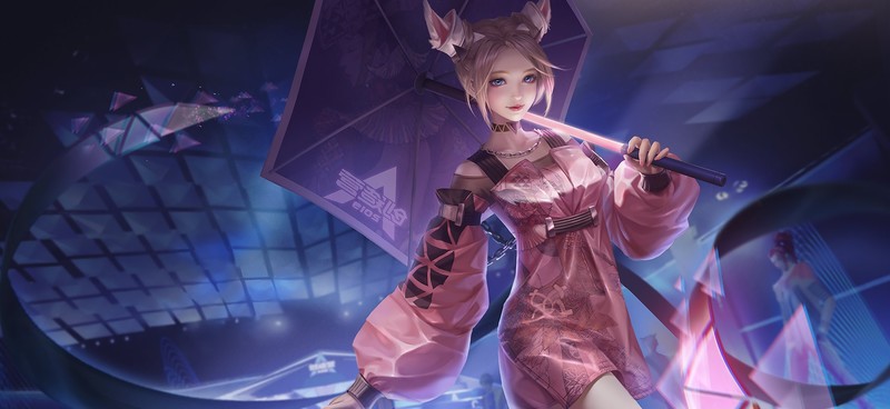 超吸睛！兽耳少女撑伞壁纸合集