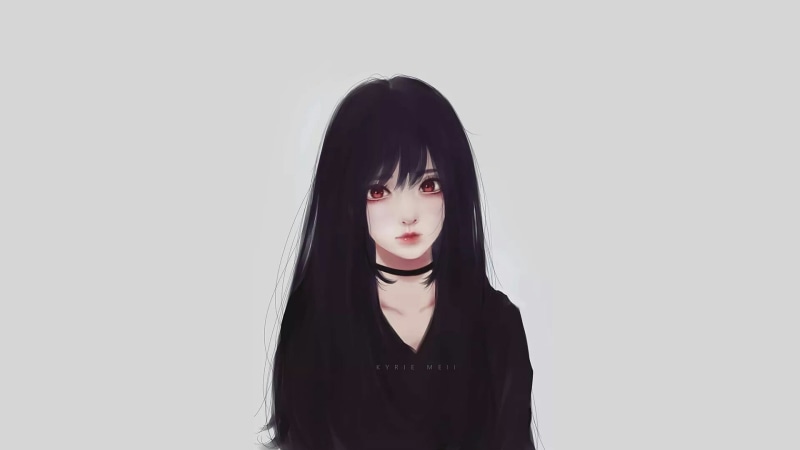 快看！黑发少女室内氛围感壁纸太绝了