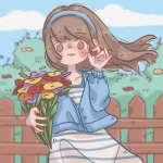 6款超耐看女生简约手绘头像合集